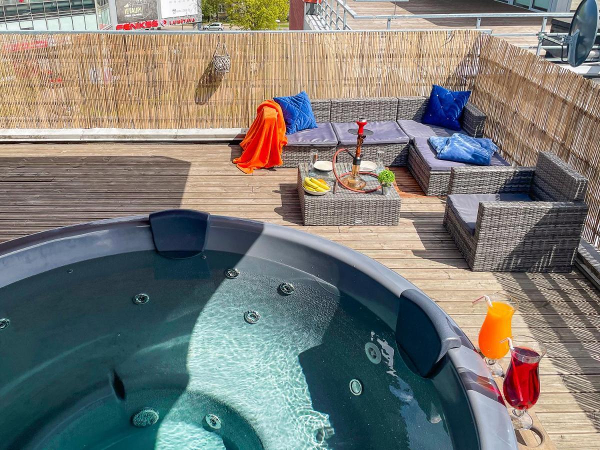 Skyhouse Riga Lux Penthouse & Spa المظهر الخارجي الصورة